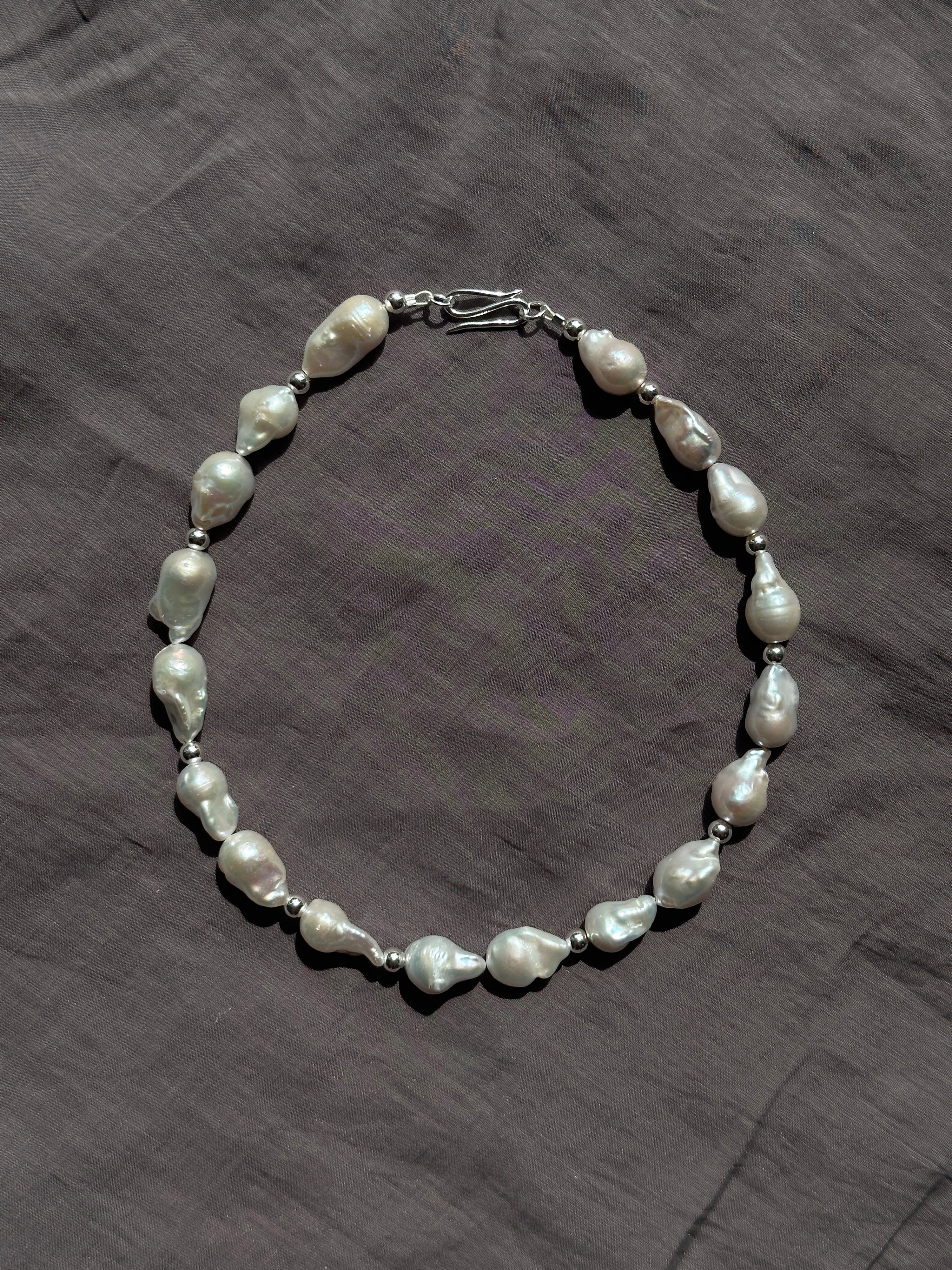 Pearls Silver Chain