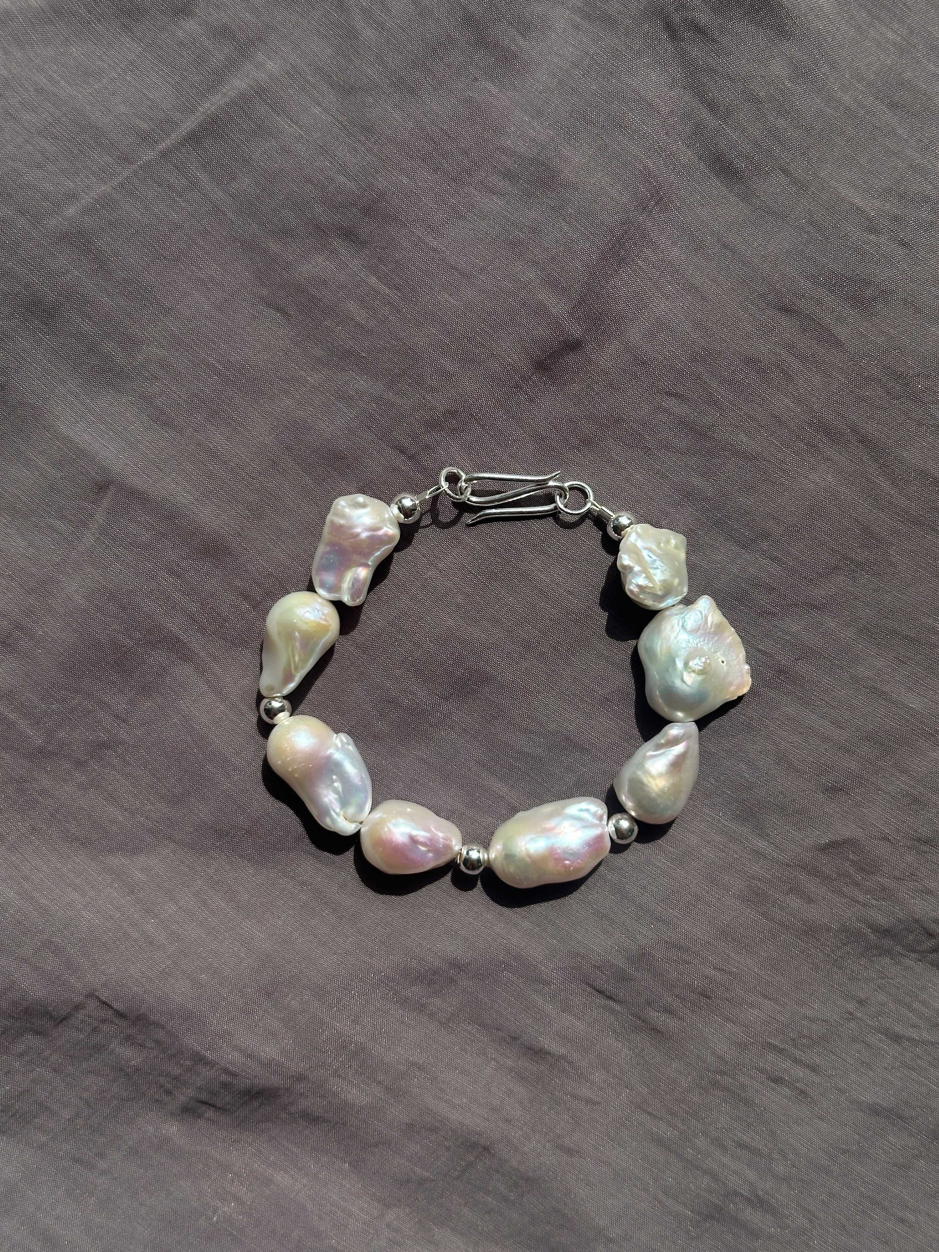 Pearl & Silver Bracelet